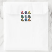 Cartoon Ronde Sticker (Tas)
