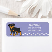 Cartoon Rottweiler Etiket (Insitu)