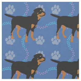 Cartoon Rottweiler Stof