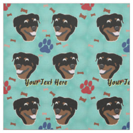 Cartoon Rottweiler Stof