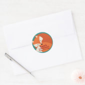 Cartoon Rouge Fox mignonne Animaux Stickers Annive (Enveloppe)