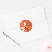 Cartoon Rouge Fox mignonne Animaux Stickers Annive (Enveloppe)