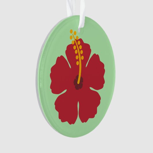 Cartoon rouge Hibiscus simple (devant)