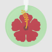 Cartoon rouge Hibiscus simple (dos)