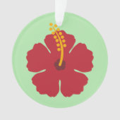 Cartoon rouge Hibiscus simple (devant)