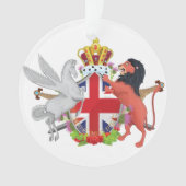 Cartoon Royal Throne Crest Ornament (voorkant)