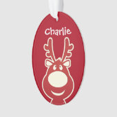 Cartoon Rudolph Ornament (voorkant)