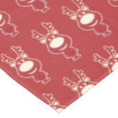 Cartoon Rudolph Red Pattern Tafelkleed (Gekanteld)