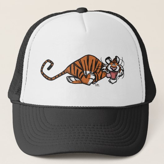 Cartoon Running Tiger casquette (Devant)