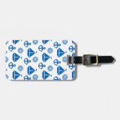 Cartoon Sail Boat Pattern Bagagelabel (Voorkant horizontaal)
