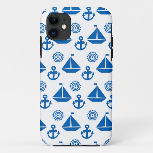 Cartoon Sail Boat Pattern Case-Mate iPhone Case (Achterkant)