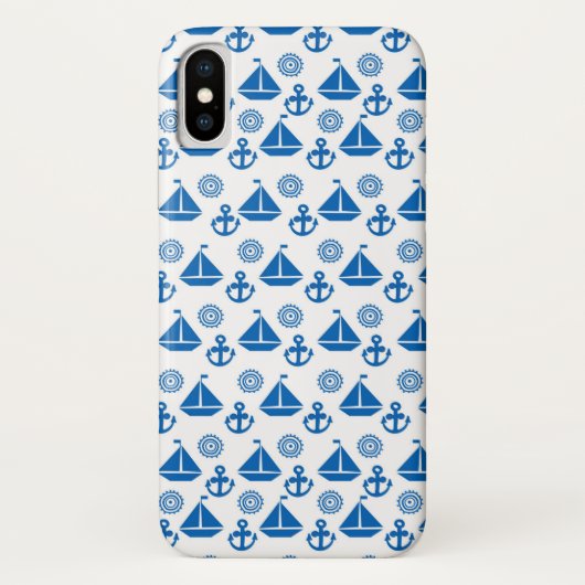 Cartoon Sail Boat Pattern Case-Mate iPhone Case (Achterkant)