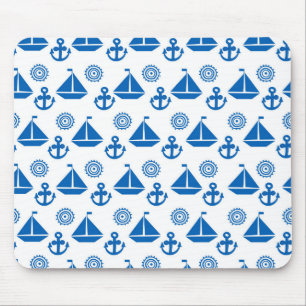 Cartoon Sail Boat Pattern Muismat