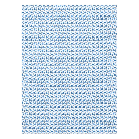 Cartoon Sail Boat Pattern Tafelkleed (Voorkant)