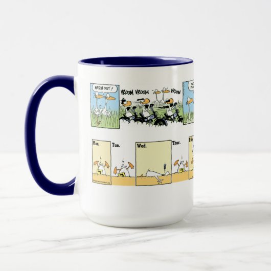 Cartoon-samenstelling moeras mok (Links)