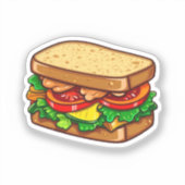 Cartoon sandwich sticker (Voorkant)