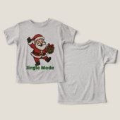 Cartoon Santa Dancing Joyfully (Ontwerp Voorkant & Achterkant)