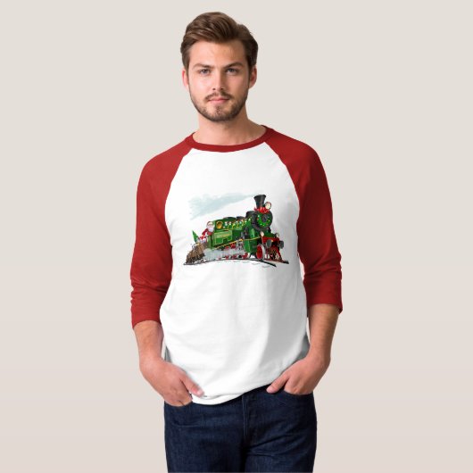 Cartoon Santa express T-shirt (Voorkant volledig)