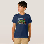 Cartoon Santa express T-shirt (Voorkant volledig)