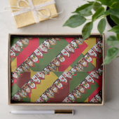 Cartoon Santas Kerstmis Tissuepapier (Geschenk)