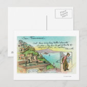 Cartoon Scene over klimaat Briefkaart (Voorkant / Achterkant)