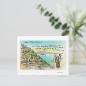 Cartoon Scene over klimaat Briefkaart (Staand voorkant)