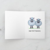 Cartoon Schaap  Kaart (Binnen)