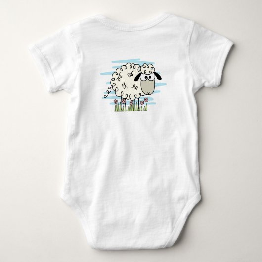 Cartoon Schaap T-shirt (Achterkant)