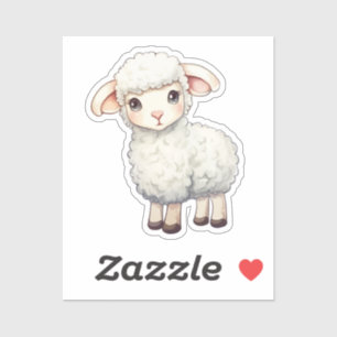 Cartoon schapen sticker
