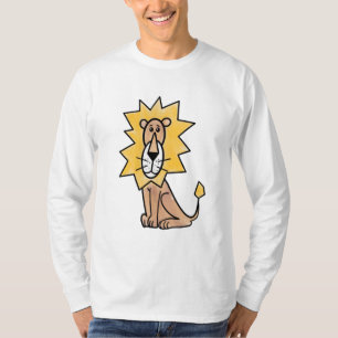 cartoon schattig leeuw kinderen retro safari jungl t-shirt