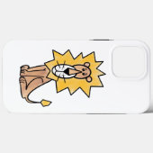 cartoon schattige leeuw kinder retro safari oerwou Case-Mate iPhone case (Achterkant (horizontaal))