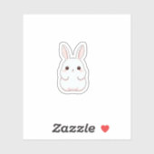 Cartoon schattige Sticker konijn (Vel)