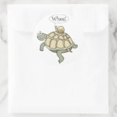 Cartoon schildpad en slak Whee! Leuke sticker cade (Tas)