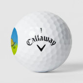 Cartoon Schildpad Golfballen (Logo)