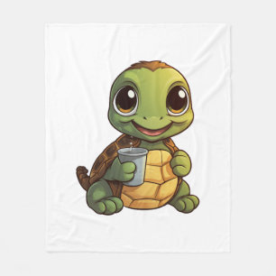 Cartoon schildpad illustratie Kopie Kopie Kopie Ko Fleece Deken