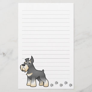 Cartoon Schnauzer Briefpapier