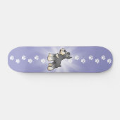 Cartoon Schnauzer Skateboard (Horizontaal)