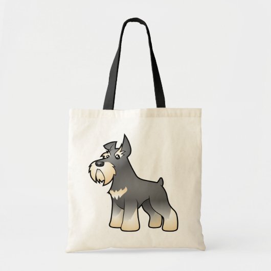 Cartoon Schnauzer Tote Bag (Voorkant)