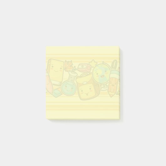 Cartoon-schoolpatroon Post-it notities Post-it® Notes (Voorkant)