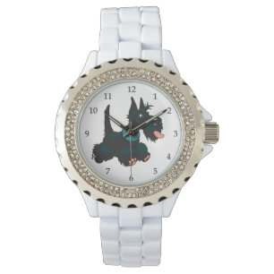 Cartoon schotse doodsbang horloge
