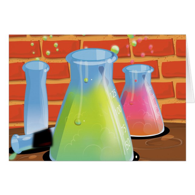 Cartoon Science experimenten (Voorkant Horizontaal)