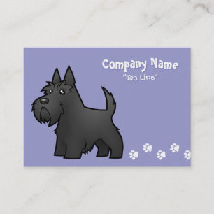 Cartoon Scottish Terrier Visitekaartje