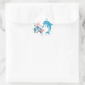 Cartoon Seacow et Dolphin autocollant (Sac)