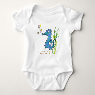 Cartoon Seahorse Cute Romper