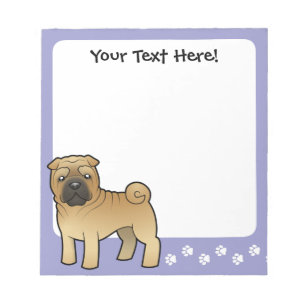 Cartoon Shar Pei Notitieblok