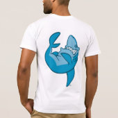 Cartoon Shark riant (dos) T-shirt (Dos)