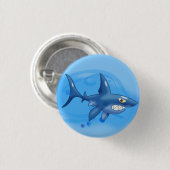 Cartoon Shark Ronde Button 3,2 Cm (Voorkant /achterkant)