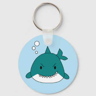 Cartoon Shark Sleutelhanger