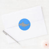 Cartoon Shark Sticker (Envelop)
