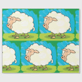 Cartoon Sheep Cadeaupapier (Vlak)